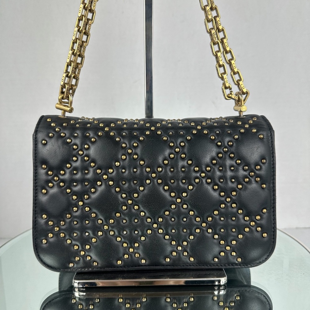 Pymt-3-DIOR LEATHER STUDDED WOC Shoulder/Crossbody Bag - Picture 3 of 10